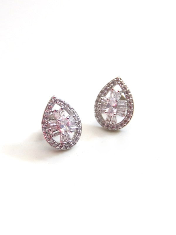 Clous boucles d'oreilles mariage gouttes art déco