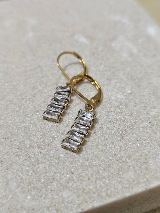 Boucles d'oreilles strass zirconium