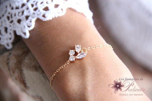 Bracelet de mariage Lénaic pour une mariée bohème