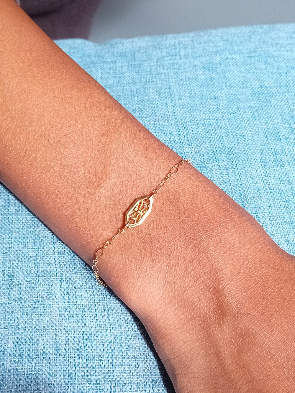 Bracelet Millésime gold filled filigrane style vintage