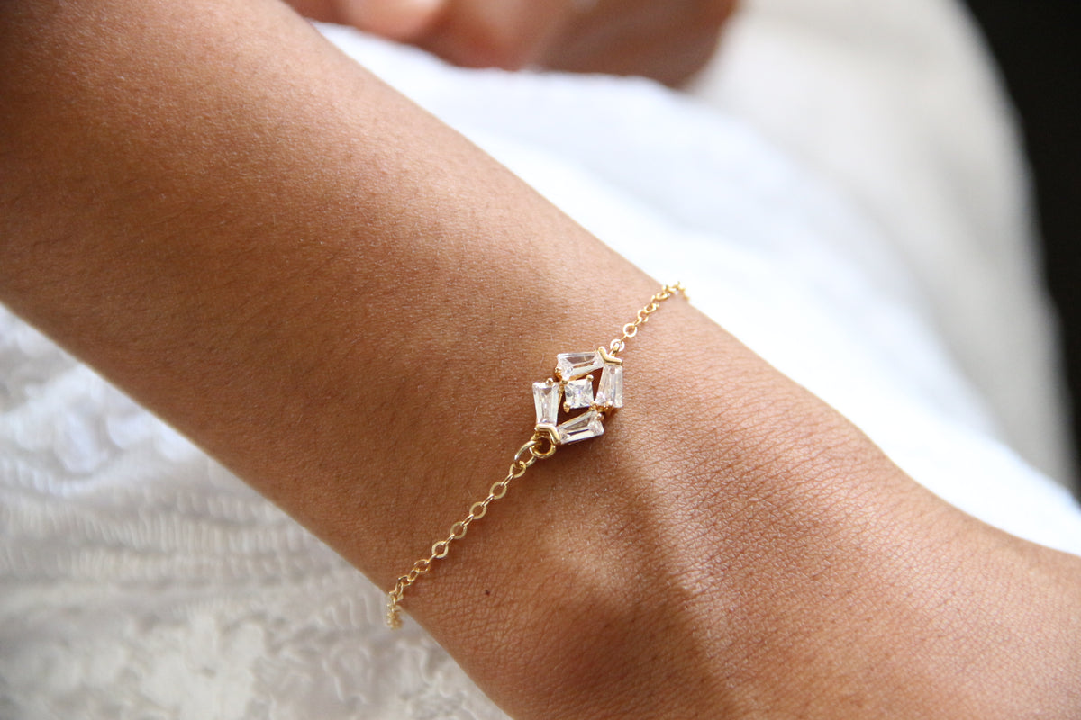 Adrian bracelet de mariage art déco