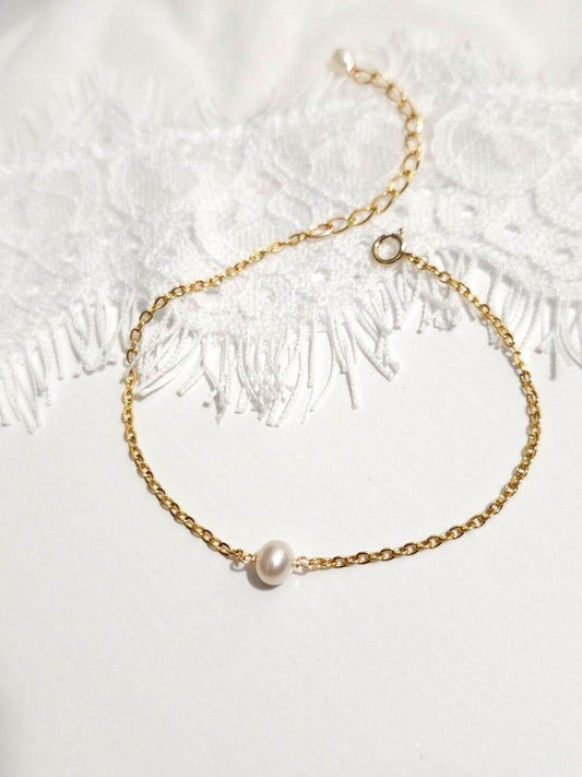 Bracelet bijou de mariage Eden perle de culture 5/6 mm