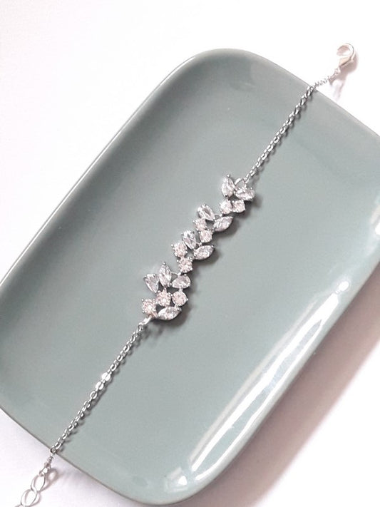 Bracelet de mariage strass Naelle