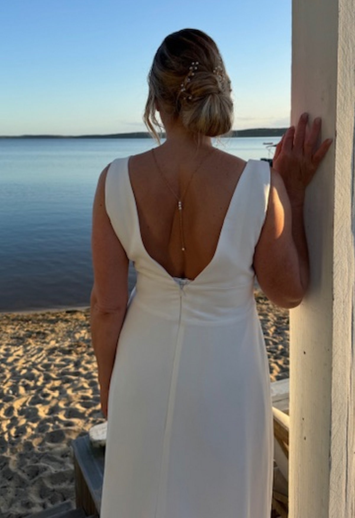 Bijoux mariage collier de dos Paloma perles