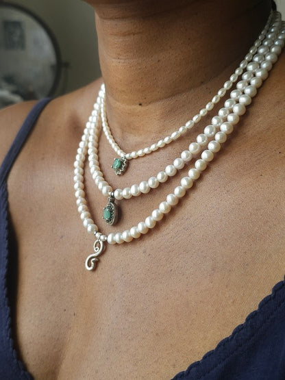Collier perles de culture cobra royal