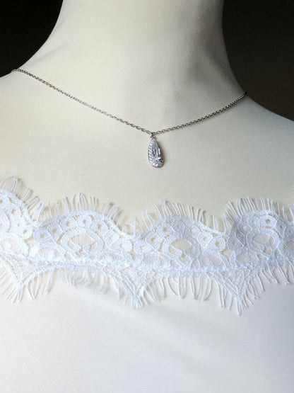 Bijou de dos collier sautoir mariage - Prêt à porter