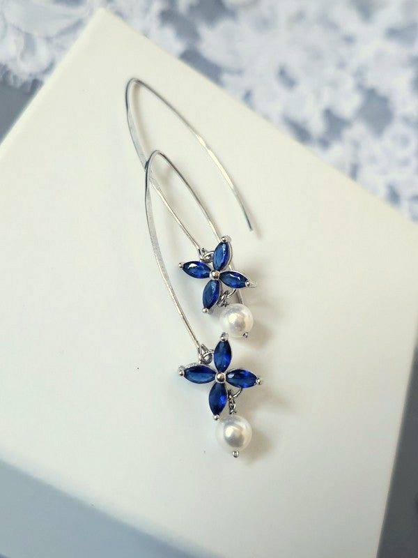 Parure mariage Icône bleu saphir - Bijoux mariage prêts à porter