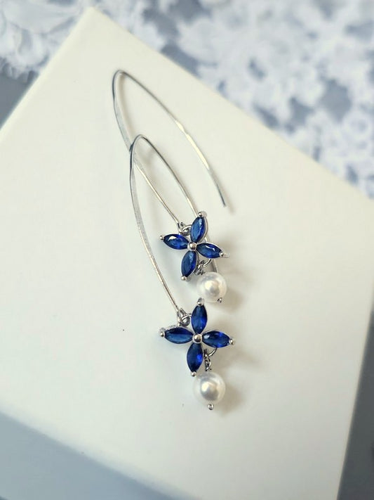 Parure mariage Icône bleu saphir - Bijoux mariage prêts à porter