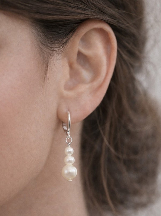 Artem boucles d'oreilles mariage en perles