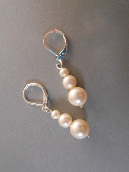 Artem boucles d'oreilles mariage en perles