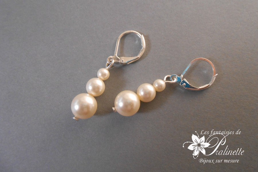 Artem boucles d'oreilles mariage en perles