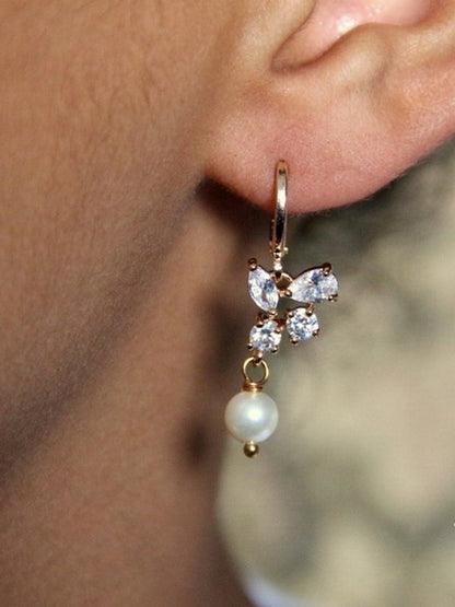 Lénaic boucles d'oreilles mariage bohème strass