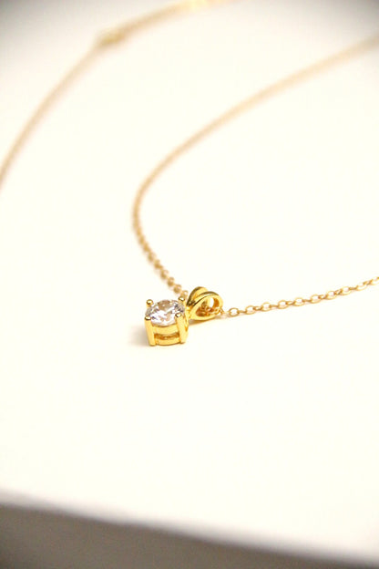 Collier de mariage solitaire et bijou de dos cristal Naila