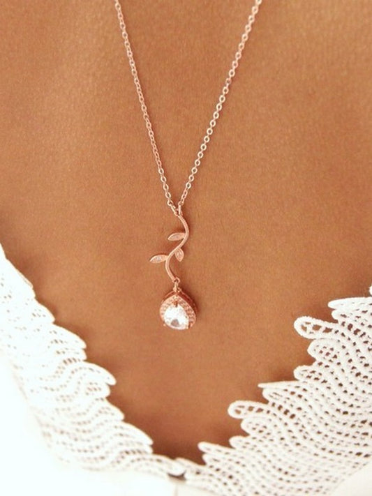 Cédia collier mariage sautoir de dos rose gold