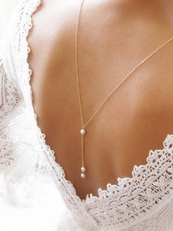 Bijoux mariage collier de dos Ethan