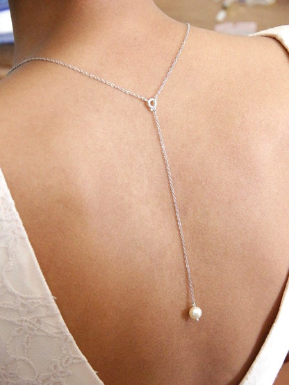 Collier mariage avec pendentif de dos amovible Stany