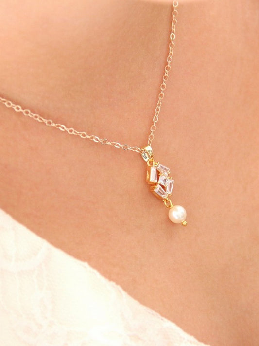 Collier de mariage Adrian style art déco