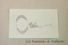 Bijou de peau mariage Oui strass et paillettes