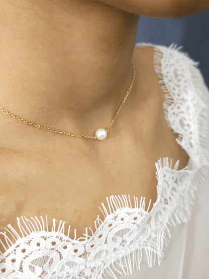 Parure bijoux mariage Une perle, Collier, bracelet perles, boucles d'oreilles