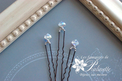Pics perles en cristal Caroline