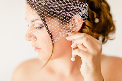 Accessoire voilette mariage - voilette amovible pour un effet style rétro