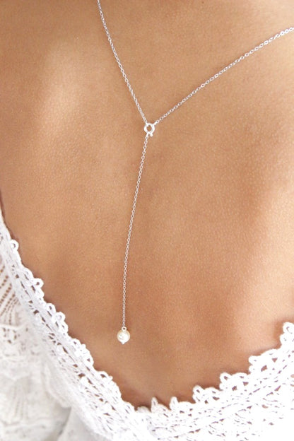 Collier mariage avec pendentif de dos amovible Stany