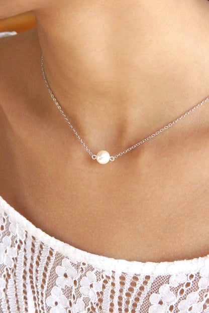 Collier mariage avec pendentif de dos amovible Stany