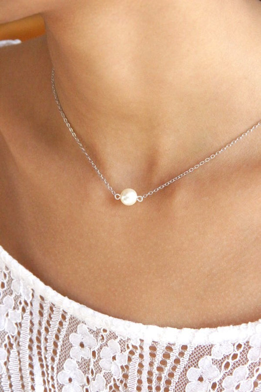 Collier mariage avec pendentif de dos amovible Stany