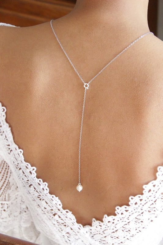Collier mariage avec pendentif de dos amovible Stany