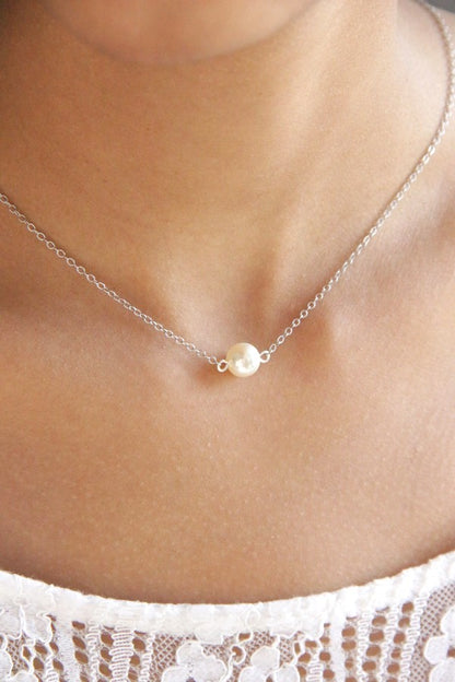 Collier mariage avec pendentif de dos amovible Stany