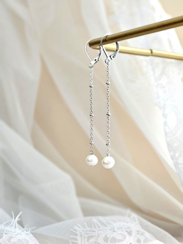Parure mariage chaîne perlée et perles Paloma