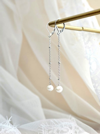 Parure mariage chaîne perlée et perles Paloma