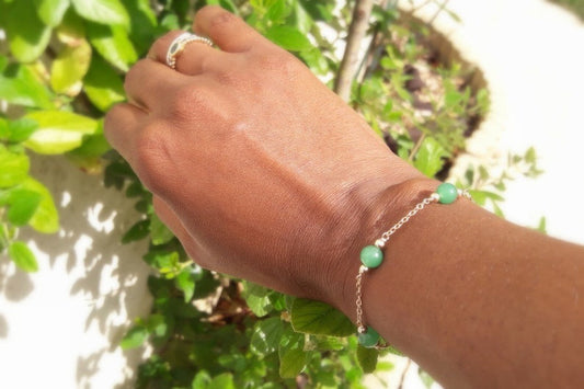 Bracelet Ruth intemporel gold filled et aventurine