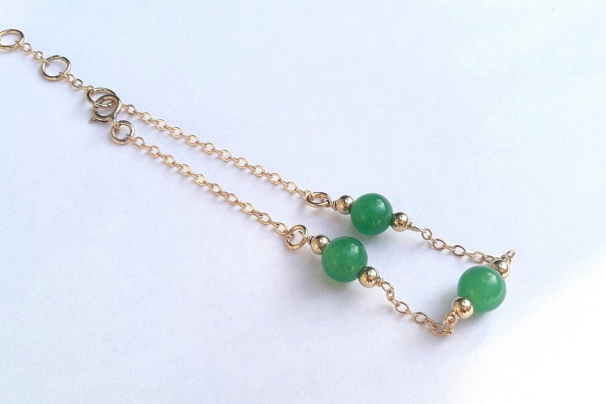 Bracelet Ruth intemporel gold filled et aventurine