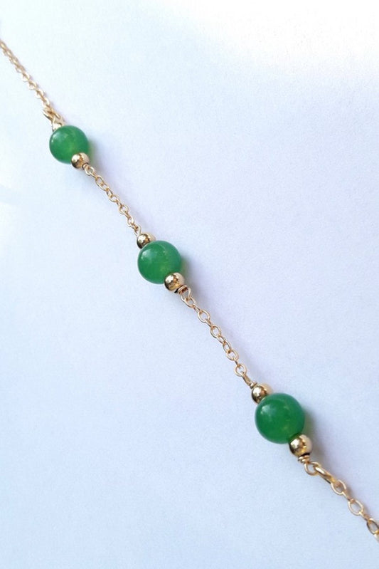 Bracelet Ruth intemporel gold filled et aventurine