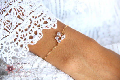 Bracelet de mariage Lénaic pour une mariée bohème