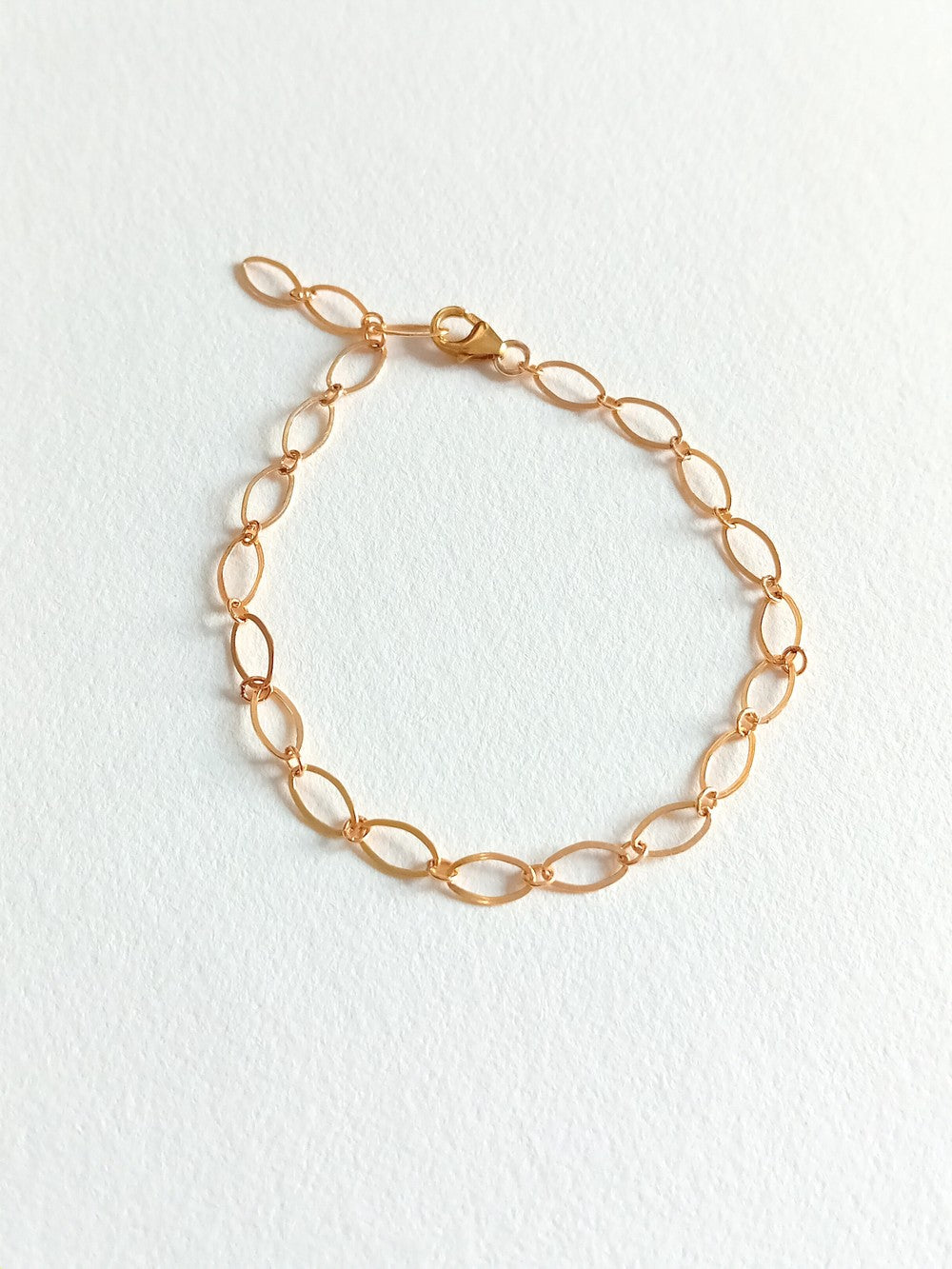 Bracelet gold filled mailles alternées