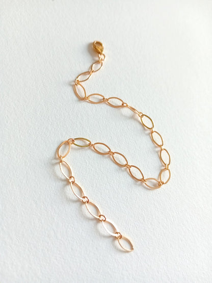 Bracelet gold filled mailles alternées
