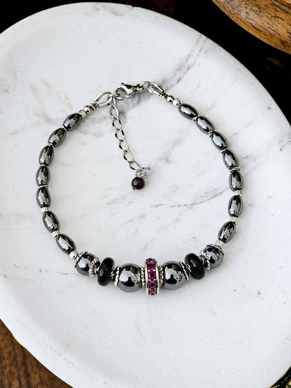 Bracelet hématite Johine