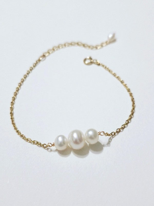 Bracelet mariage Jules perles de culture d'eau douce