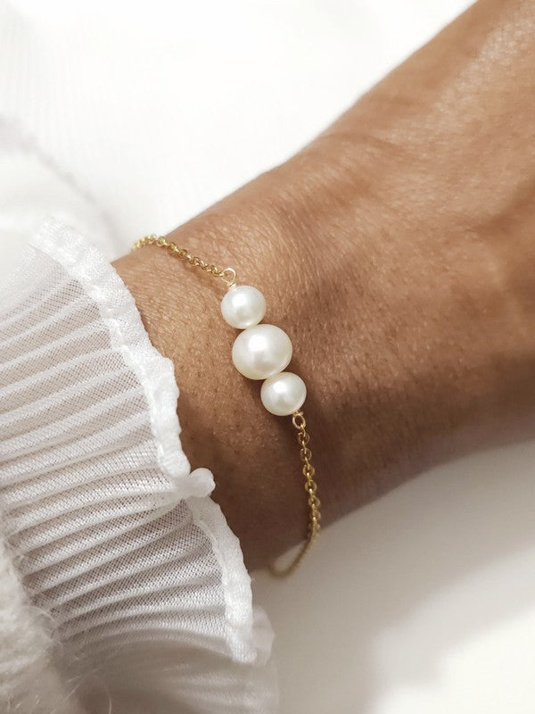 Bracelet mariage Jules perles de culture d'eau douce
