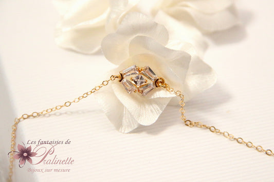 Adrian bracelet de mariage art déco