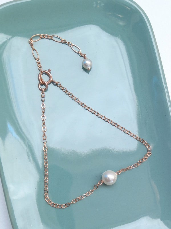 Bracelet mariage Ethan rose gold filled