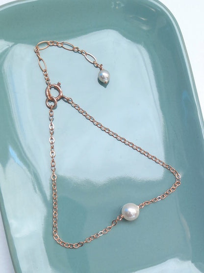 Bracelet mariage Ethan rose gold filled