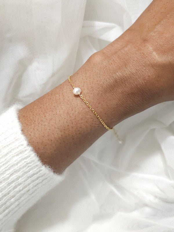 Bracelet bijou de mariage Eden perle de culture 5/6 mm