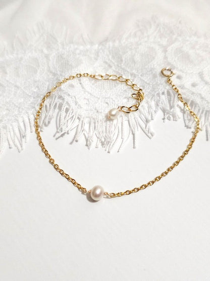 Bracelet bijou de mariage Eden perle de culture 5/6 mm