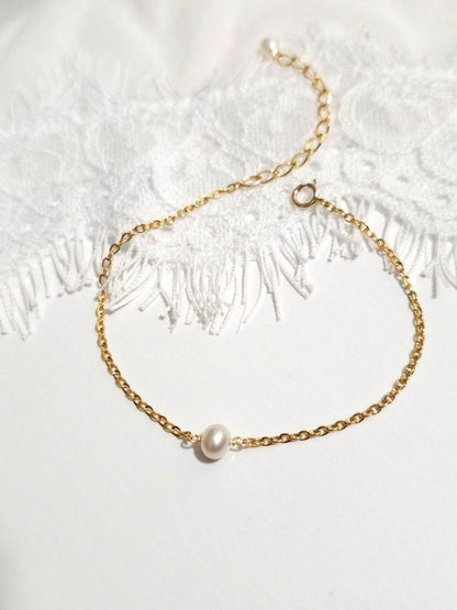 Bracelet bijou de mariage Eden perle de culture 5/6 mm