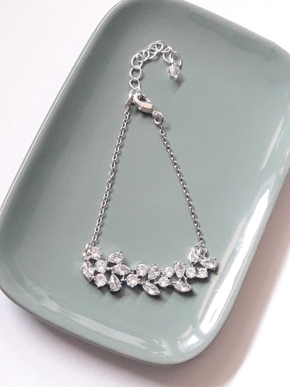 Bracelet de mariage strass Naelle