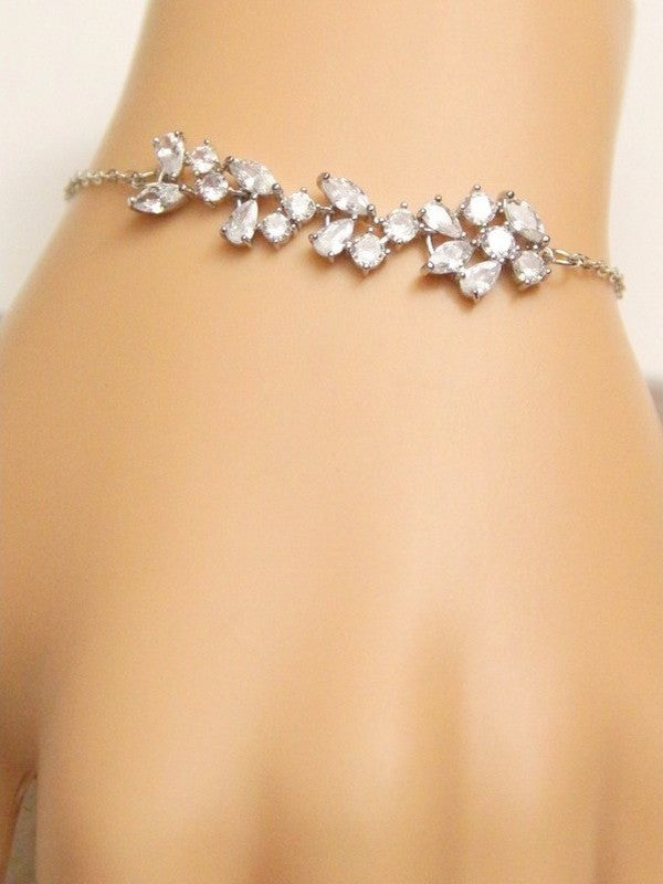 Bracelet de mariage strass Naelle