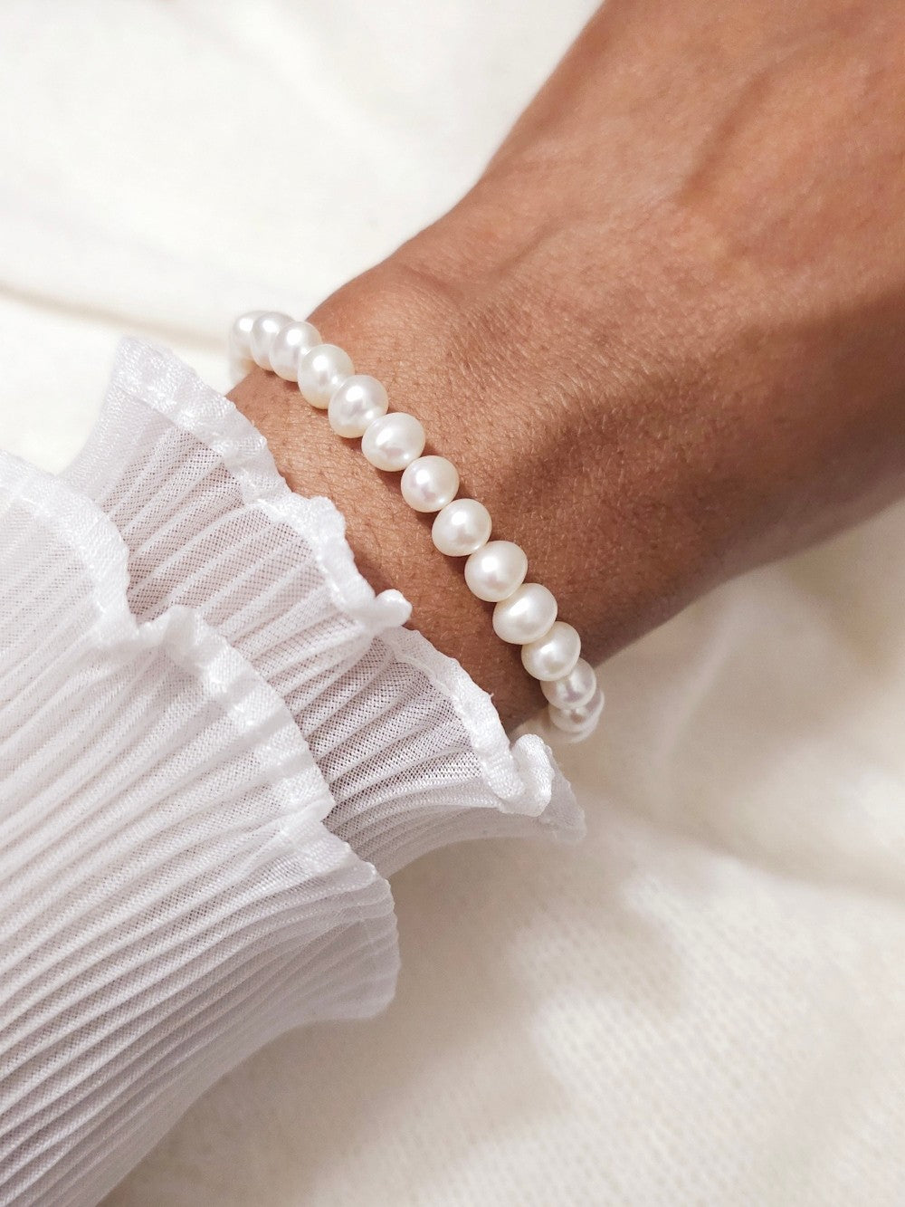 Bracelet perles mariage de culture d'eau douce Jacqueline - Prêt à porter bijoux mariage